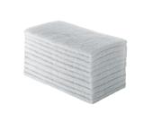Kit 10 Buchas Esponjas De Fibra Branca Macia Para Limpeza Leve Uso Geral P Suporte LT Limpa Tudo