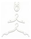 Kit 10 Cabide Dobravel Branco 3 Estagios para Malas Viagens e Hoteis