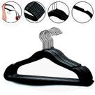 Kit 10 Cabides Aveludado Infantil Bebê Slim Antideslizante Design Premium