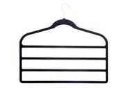 Kit 10 Cabides de Veludo P/ Calca Saia Preto