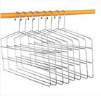 Kit 10 Cabides Para Calças Triplo Organizador Reforçado Aço Cromado