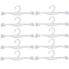 Kit 10 Cabides para Lingerie com Encaixe para Alças Lojas Transparentes Arara