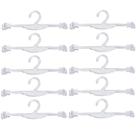 Kit 10 Cabides para Lingerie com Encaixe para Alças Lojas Transparentes Arara