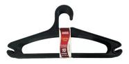 Kit 10 Cabides Preto Para Roupas Adulto Atacado