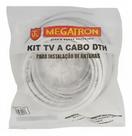 Kit 10 cabo coaxial megatron rg6 67 15 metros