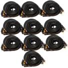 Kit 10 Cabo Rca 5m P/ Modulo Amplificador Banhado A Ouro Kit 10 Cabo Rca 5m P/ Modulo Amplificador Banhado A Ouro