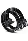 Kit 10 cabo Sata III 6gb/s - Preto, com Presilha Kit 10 cabo Sata III 6gb/s - Preto, com Presilha