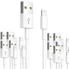 Kit 10 cabo usb dados turbo flexivel 1mt inova branco