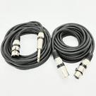 Kit 10 Cabos Microfone Xlr Xlr + 5 Cabos Xlr / P10 C/ 5 Mts