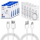 Kit 10 Cabos para Celular 5 Micro USB e Tipo C USB-C ATACADO Kit 10 Cabos para Celular 5 Micro USB e Tipo C USB-C ATACADO