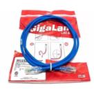 Kit 10 cabos patch cord gigalan cat6 - 1,5m azul furukawa