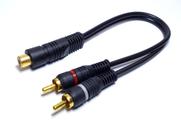 Kit 10 Cabos RCA Y 2M1F 2 Machos 1 Fêmea Plug Injetado Cabo Kit 10 Cabos RCA Y 2M1F 2 Machos 1 Fêmea Plug Injetado Cabo