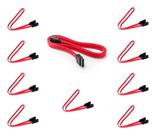 Kit 10 Cabos Sata Para Dados 50cm Hd Ssd Drives Dvd Novo