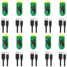 Kit 10 Cabos Usb De Dados Turbo Celular Tipo C Atacado