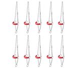 Kit 10 Cabrestos de Corrente com Regulagem para Bezerro SV39011 - Vermelho