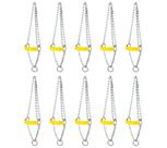 Kit 10 Cabrestos de Corrente e Regulagem para Bezerro SV39013 - Amarelo