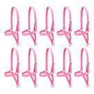 Kit 10 Cabrestos de Fita para Bezerro SV39022 - Rosa