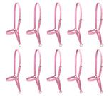 Kit 10 Cabrestos de Fita para Vaca SV39032 - Rosa
