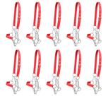 Kit 10 Cabrestos para Bezerro com Corrente SV39028 - Vermelho