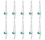 Kit 10 Cabrestos para Vaca com Corrente e Regulagem SV39035 - Verde