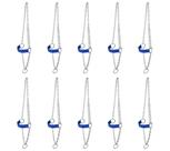 Kit 10 Cabrestos para Vaca com Corrente e Regulagem SV39037 - Azul