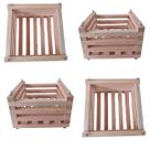 Kit 10 Cachepot Madeira Quadrado Orquídeas Plantas G 25x25