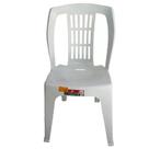 Kit 10 Cadeira Plás. Bistrô Branca Reforçada Carga 182kg