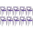 Kit 10 cadeiras allegra roxo