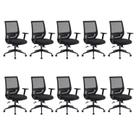 Kit 10 Cadeiras Escritório Diretor Ergonômica NR17 Genebra