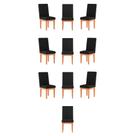 KIT 10 Cadeiras Estofadas Reforçadas Decorativa para Mesa