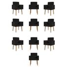 Kit 10 Cadeiras Poltronas Decorativa - Escritório - Recepção