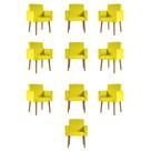 Kit 10 Cadeiras Poltronas Decorativa - Escritório - Recepção