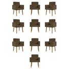 Kit 10 Cadeiras Poltronas Decorativa - Escritório - Recepção Kit 10 Cadeiras Poltronas Decorativa - Escritório - Recepção