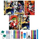 Kit 10 Caderno Anime Capa Dura Brochurão 96 Folhas 38 Itens Kit 10 Caderno Anime Capa Dura Brochurão 96 Folhas 38 Itens