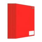 Kit 10 Caderno de brochura Pequenos 48 folhas 140x200mm Vermelho