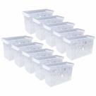 Kit 10 Caixa Arquivo Móvel Cristal Dello Resistente Multiuso