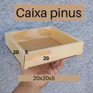 Kit 10 caixa cesta de pinus 20x20x5 cesta de café da manhã