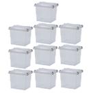 Kit 10 Caixa Organizadora Pratic Box 3 Litros Com Travas