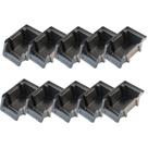 Kit 10 Caixa Parafusos Gaveteiro Organizadora N3 Bin Preto Kit 10 Caixa Parafusos Gaveteiro Organizadora N3 Bin Preto