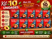 Kit 10 Caixas Chá Barão Pêssego e Morango - 150 Sachês