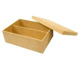 Kit 10 Caixas em MDF 3mm Cru com Tampa para Mini Espumante e Taça