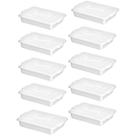 Kit 10 Caixas Gourmet Tampa 4 L Branca Santan