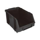 Kit 10 Caixas Organizadoras Bin Nº 07 17,5x22x34 Preto