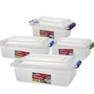Kit 10 Caixas Organizadoras Resistente c Trava
