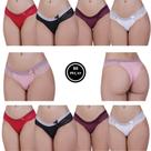 Kit 10 Calcinha de Renda Tanga Bolinha -c4 KIT 10 SUELLEN