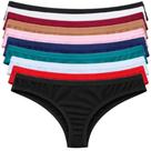 Kit 10 Calcinha Fio Dental Canelada Moda Feminina Forro Algodão Lingerie Confortável