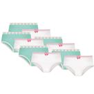 Kit 10 Calcinhas Básica Normal Para Meninas Selene Infanto Juvenil Em Algodão