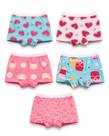 Kit 10 Calcinhas Boxer Infantil Menina Algodão, Shorts, Confortável, Não Marca, Não Sobe, Estampas Sortidas 2 a 14 Anos