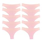 Kit 10 Calcinhas Fio Dental Try Basics Algodão Cotton Básica Lisa Moda Lingerie
