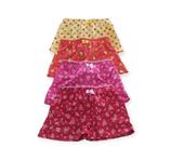 kit 10 Calcinhas Shortinho Infantil Box Boxer Cueca Feminina Atacado